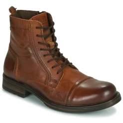 Jack & Jones JFW RUSSEL LEATHER Couleur Cognac