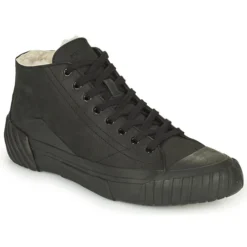 Kenzo TIGER CREST SHEARLING SNEAKERS Couleur Noir