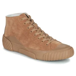 Kenzo TIGER CREST HIGH TOP SNEAKERS Couleur Camel