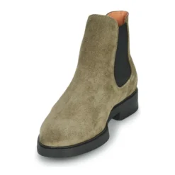 Selected BLAKE SUEDE CHELSEA BOOT Couleur Kaki -Kdopa shop 21301552 500 C