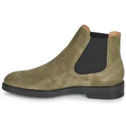 Selected BLAKE SUEDE CHELSEA BOOT Couleur Kaki -Kdopa shop 21301552 500 D
