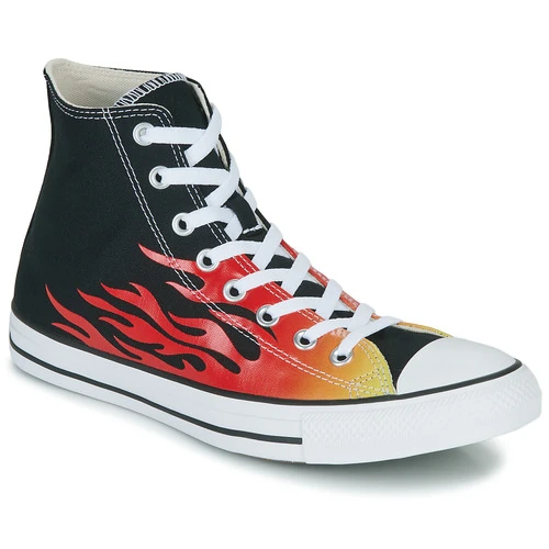 Converse CHUCK TAYLOR ALL STAR HI Couleur Rouge / Noir / Jaune 3 Converse CHUCK TAYLOR ALL STAR HI Couleur Rouge / Noir / Jaune