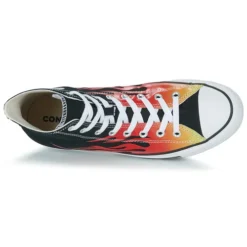Converse CHUCK TAYLOR ALL STAR HI Couleur Rouge / Noir / Jaune 13 Converse CHUCK TAYLOR ALL STAR HI Couleur Rouge / Noir / Jaune -Kdopa shop 24215652 500 F