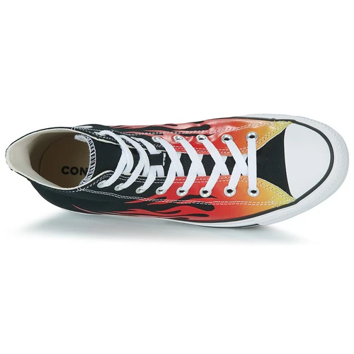 Converse CHUCK TAYLOR ALL STAR HI Couleur Rouge / Noir / Jaune 8 Converse CHUCK TAYLOR ALL STAR HI Couleur Rouge / Noir / Jaune – Image 6